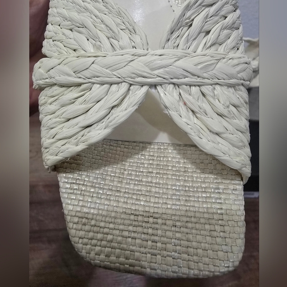 Marc Fisher Cream Braided Platform Heels - Picture 11 of 11